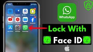 How To Lock WhatsApp With Face ID on iPhone iOS 17 | iPhone WhatsApp Face Lock