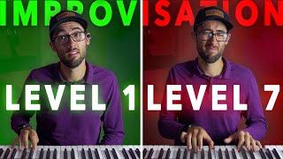 How to Improvise On The Piano in 7 LEVELS!