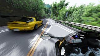 Assetto Corsa - BMW S1000RR at Hakone Ohiradai with 2way Traffic 箱根大平台