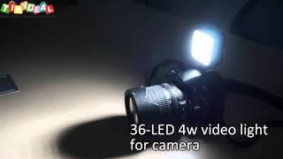 36-LED 4W led video light for camera, tinydeal