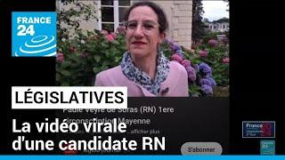 Législatives : la vidéo virale d'une candidate RN qualifiée au second tour en Mayenne