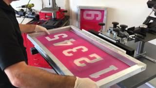 Screen printing numbering system - Athleticscreen N-series