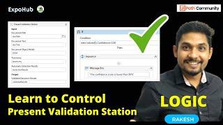 Control Present Valiation Station in UiPath (UiPath Document Understanding)