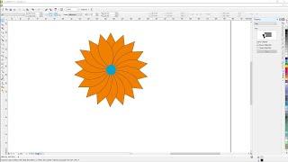 Corel Draw flower design