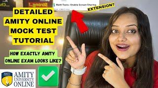 How AMITY Online Examination Process Actually Work ? LIVE MOCK /SAMPLE TEST TUTORIAL