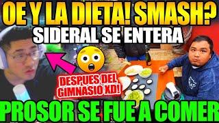 Y donde esta la Dieta? Sideral se entera que Smash se fue a comer Grasa despues de entrenar al GYM