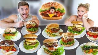 Wir essen 1 Tag nur Burger von CrispyRob | Wie viele schaffen wir in 24h?