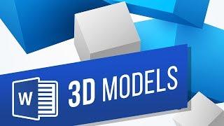 How to Insert 3D Models into Word