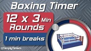 12 Round Boxing Match / Training Timer - 12 x 3min with 1 min Breaks