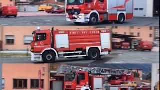 Partenza APS ABP e AS Vigili del Fuoco Aosta// Fire Dept. Responding code £