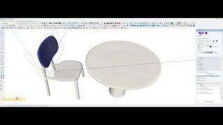 Chair & Table for SketchUp 2024