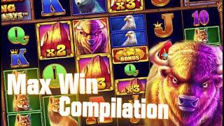 Buffalo King Megaways MAX Win Compilation 2021!