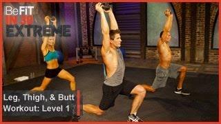 Leg, Thigh and Butt Workout Level 1| BeFit in 30 Extreme