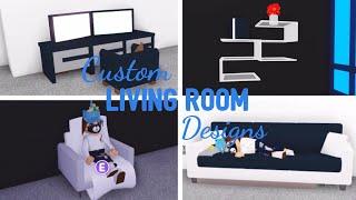 10 Custom LIVING ROOM Design Ideas & Building Hacks (Roblox Adopt me) | Its SugarCoffee