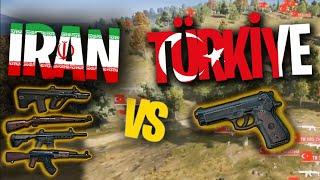 TÜRK TAKIMI İRANA KARŞI SADECE TABANCA İLE OYNADI PUBG 24 VS 24 İRAN VS TÜRKİYE 2.MAÇ