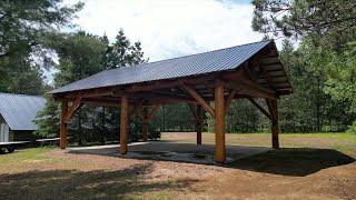 LOG PAVILION - Part 5 On site assembly.