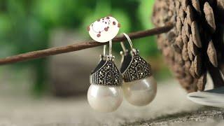 LUXYIN JEWELRY | Top Selling Handmade Jewelry | S925 Sterling Silver | Earrings | Vintage Style