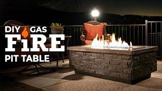 DIY Gas Fire Pit Table