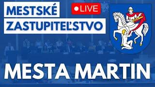 NAŽIVO: Mestské zastupiteľstvo mesta Martin - 28.11.2024