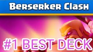 BEST DECK To Beat Berserker Clash Challenge In Clash Royale!