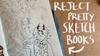 why MESSY sketchbooks are BETTER  sketchbook 12 tour part 1