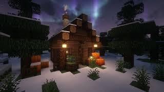 ️ 'Tis the Season to Relax ... Minecraft Winter Snowy Cabin Ambience w/ C418 Music [ 4 Hours ]