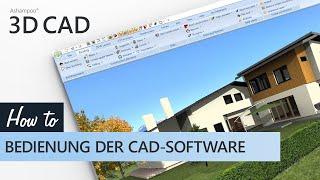 Ashampoo 3D CAD - Bedienung der CAD-Software