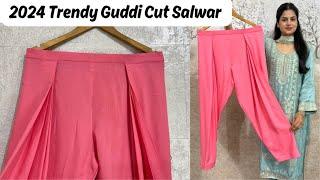 Trendy Guddi Cut Salwar Cutting And Stitching/Trendy Salwar/New Bottom Design