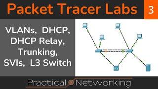  Let's do Packet Tracer labs together - VLANs, DHCP, DHCP Relay, Trunking, SVIs, L3 Switch