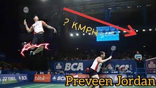 Best Smasher in Badminton - PRAVEEN JORDAN | Badminton Smash (HD)