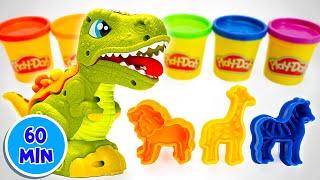 LIVE: TOP Preschool Learning Adventure - Animal Names and Numbers with Play Doh Toys