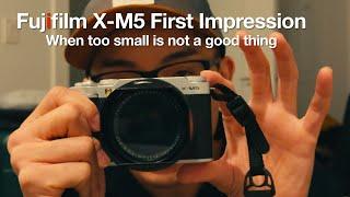 Retail Version Fujifilm XM5 First Impression | When Too Small Is Not A Good Thing