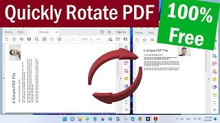 How To Rotate PDF File in Adobe Reader | How To Rotate Pages in a PDF | How to Rotate a PDF For Free