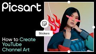 How to Create YouTube Channel Art | Picsart Tutorial