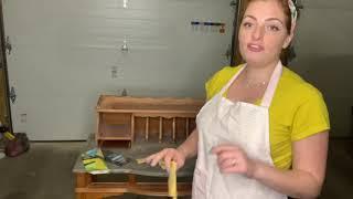 How to prep a furniture piece before painting # so easy