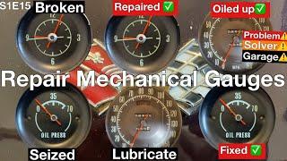 How to fix, maintain, repair Mechanical Gauges! (Oil gauge)(speedometer)(clock) Corvette C3