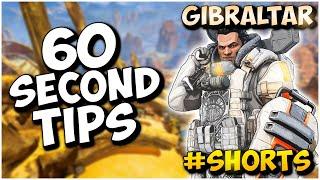 5 GIBRALTAR TIPS FOR APEX LEGENDS IN UNDER 60 SECONDS! #Shorts