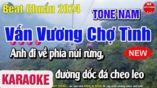 Vấn Vương Chợ Tình Karaoke Tone Nam