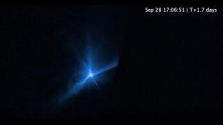 Hubble Captures Movie of DART Asteroid Impact Debris