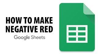 How To Make Negative Numbers Red In Google Sheets