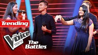 The Battles : Kavishka Deshan V Manudi Salinika | Nadagam Gee | The Voice Teen Sri Lanka