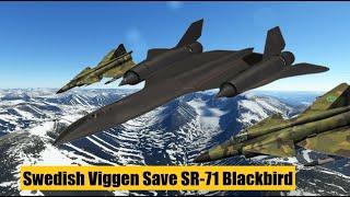 Bei der schwedischen Luftwaffe rettete Saab 37 Viggen die Lockheed SR-71 Blackbird