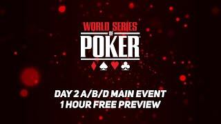 World Series of Poker 2021 | Main Event Day 2 A/B/D (LIVE)