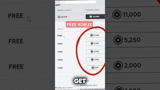 EASY TO GET FREE ROBUX ON ROBLOX (NEW TRICK) #roblox