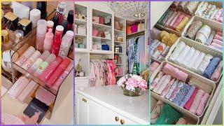 Closet And Makeup Organization  | ASMR | Aesthetic Kitchen Organizing 