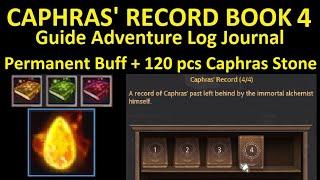 Caphras' Record Volume 4 (Book 5) Guide Adventure Log Crow Merchants' Record Black Desert Online BDO