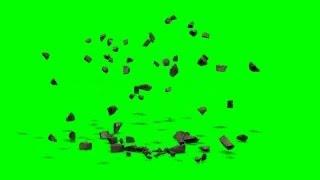 ground explosion - green screen effect