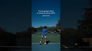 Comment “YES” to affirm! #tennismotivation #tennisrally #manifestation #2025 #tennisplayer