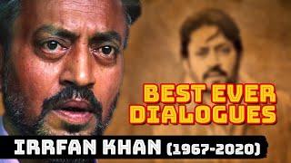 Irrfan Khan's Best Ever Dialogues | Tribute to Irrfan Khan (1967-2020) R.I.P