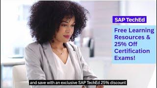 Free Learning Resources & 25% Off Certification Exams @ SAP TechEd 2023 | Secure your spot today!